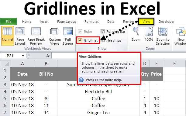 How to Put Gridlines in Excel? - keysdirect.us