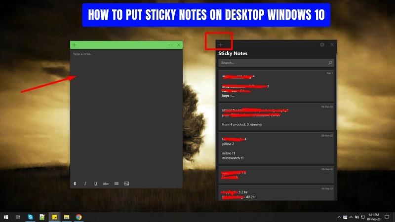 How To Put Sticky Notes On Desktop Windows 10? - keysdirect.us