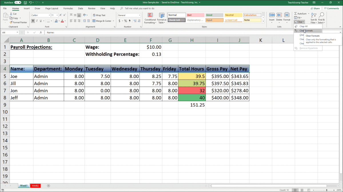 How to Remove Cell Formatting in Excel? - keysdirect.us