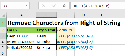 How to Remove Characters in Excel From Right? - keysdirect.us