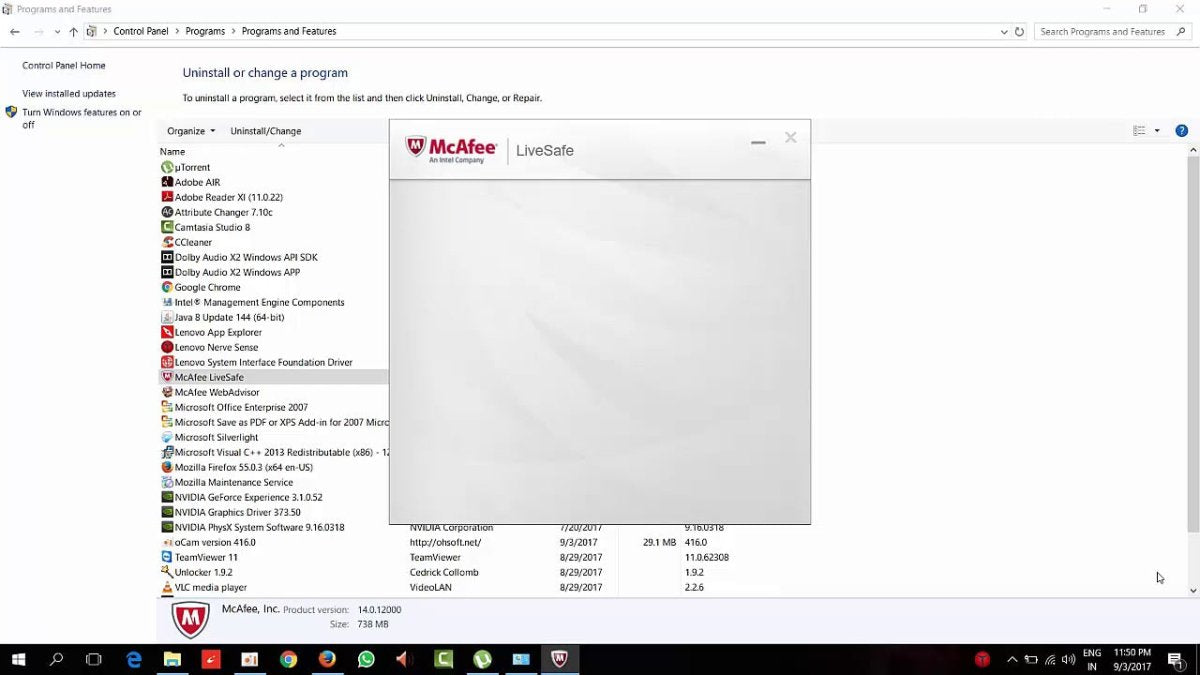 How to Remove Mcafee Livesafe From Windows 10? - keysdirect.us