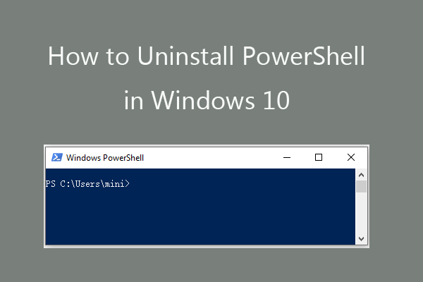 How to Remove Powershell From Windows 10? - keysdirect.us