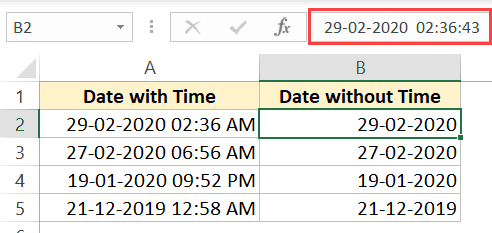 How to Remove Time From Date in Excel? - keysdirect.us