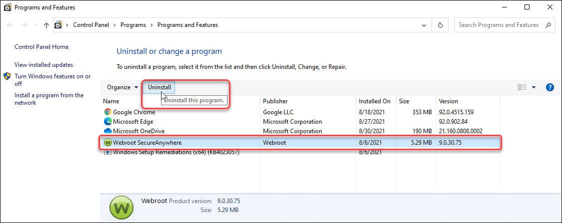 How to Remove Webroot From Windows 10? - keysdirect.us