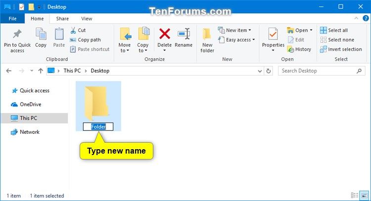 How to Rename a Folder Windows 10? - keysdirect.us
