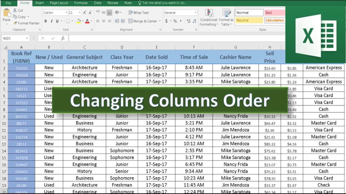 How to Reorder Columns in Excel? - keysdirect.us