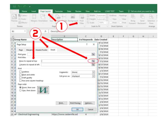 How to Repeat Rows at Top in Excel? - keysdirect.us