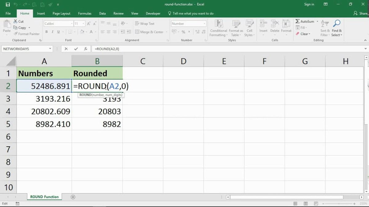How to Round a Number in Excel? - keysdirect.us
