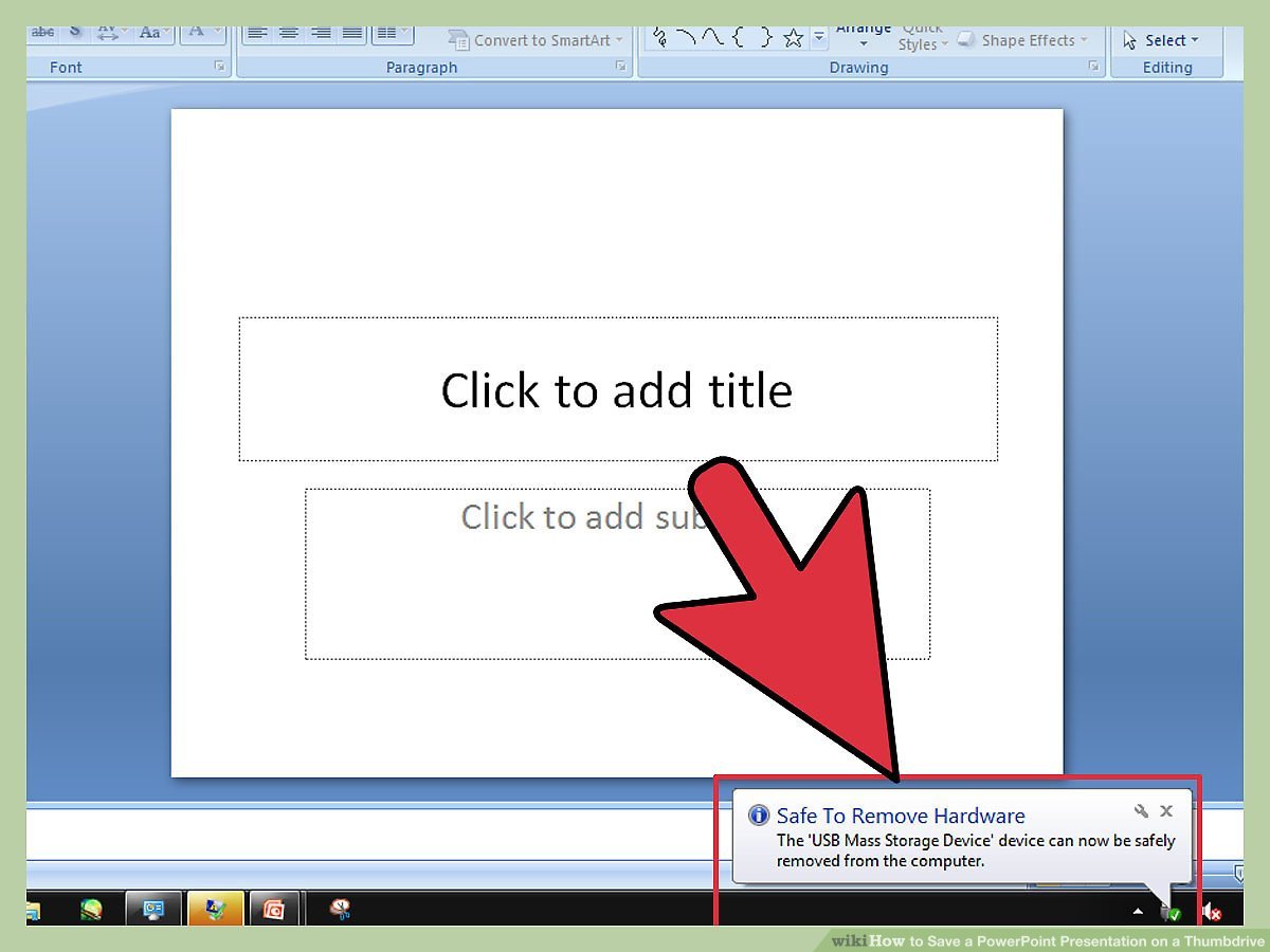 How to Save a Powerpoint Onto a Flash Drive? - keysdirect.us