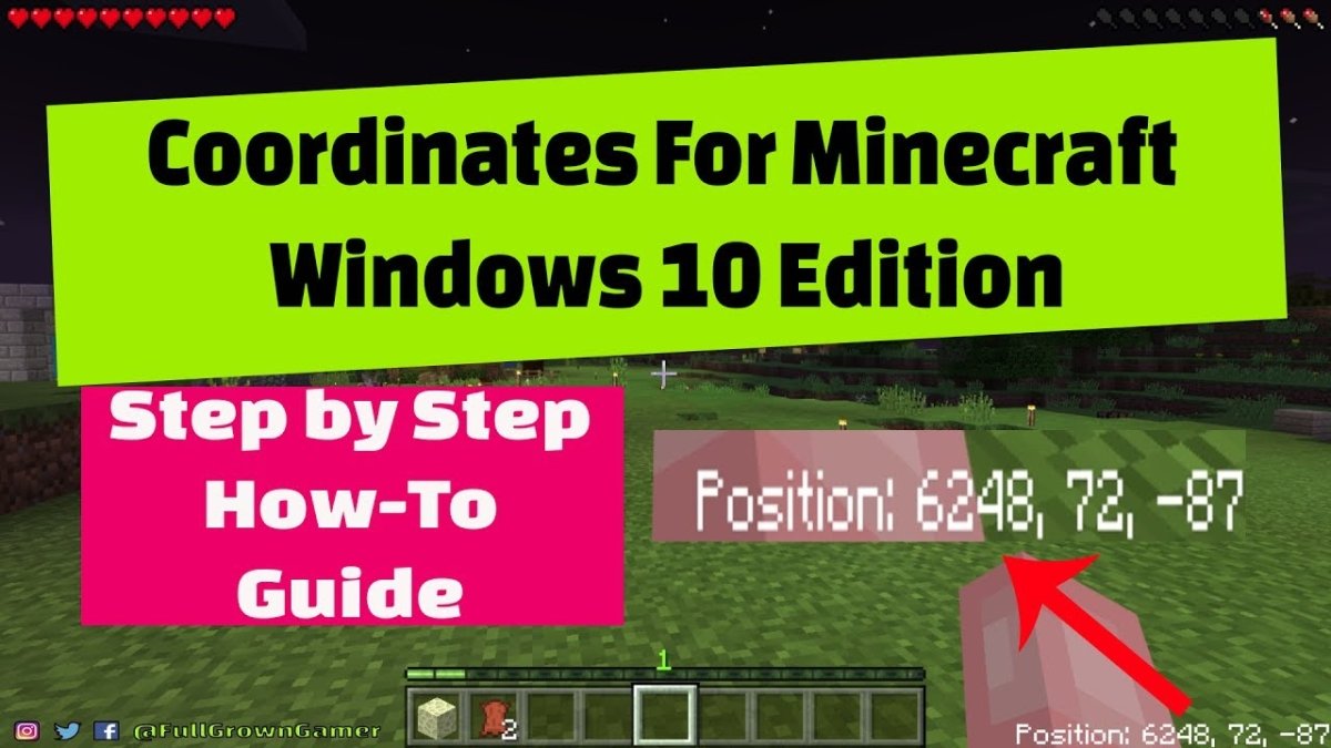 How to See Coordinates in Minecraft Windows 10 - keysdirect.us