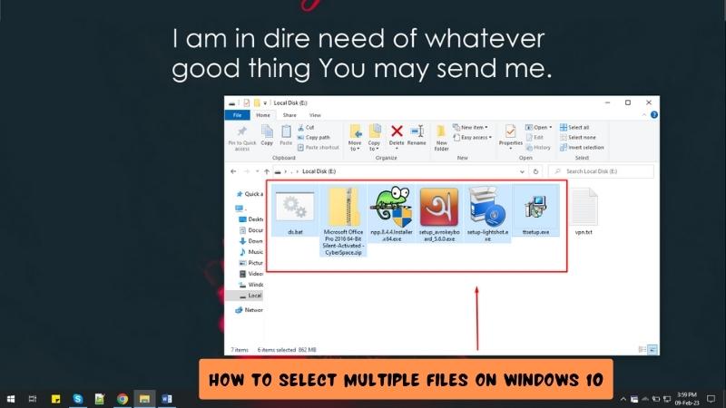 How to Select Multiple Files on Windows 10? - keysdirect.us