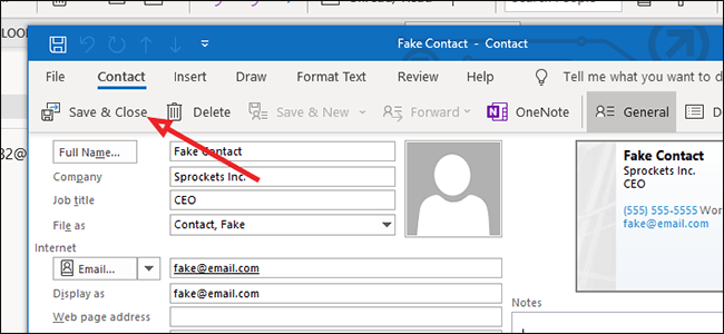 How to Send a Vcard in Outlook? - keysdirect.us