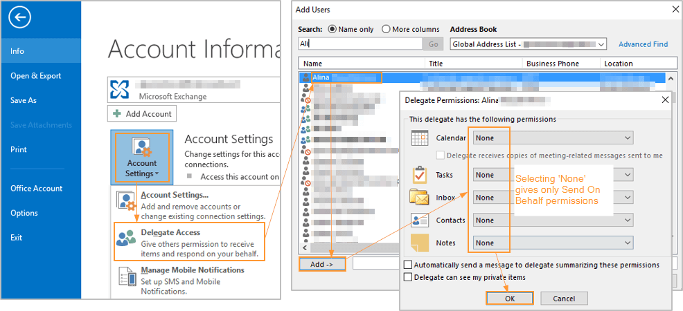 How to Send on Behalf of in Outlook? - keysdirect.us