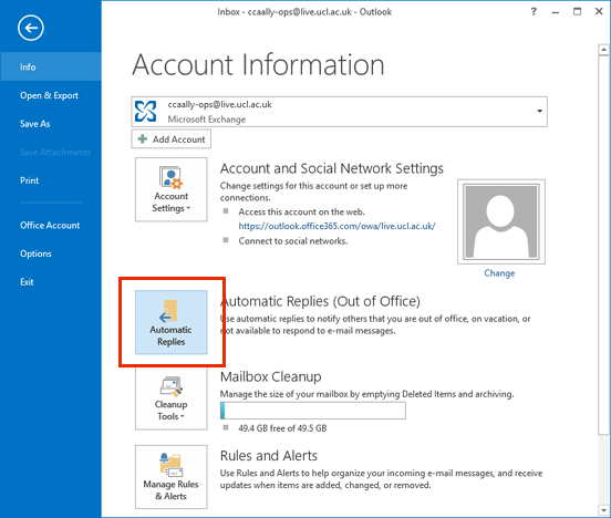 How to Set Auto Response in Outlook? - keysdirect.us