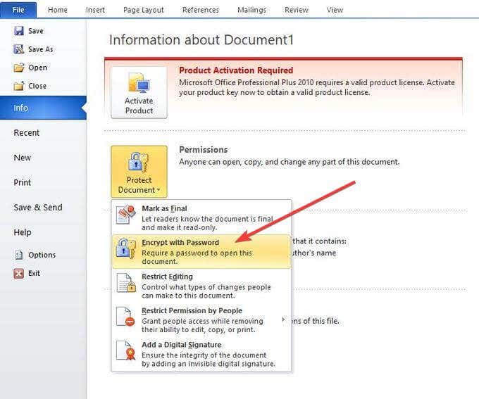 How to Set Password for Microsoft Word? - keysdirect.us