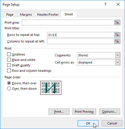 How to Set Print Titles in Excel? - keysdirect.us