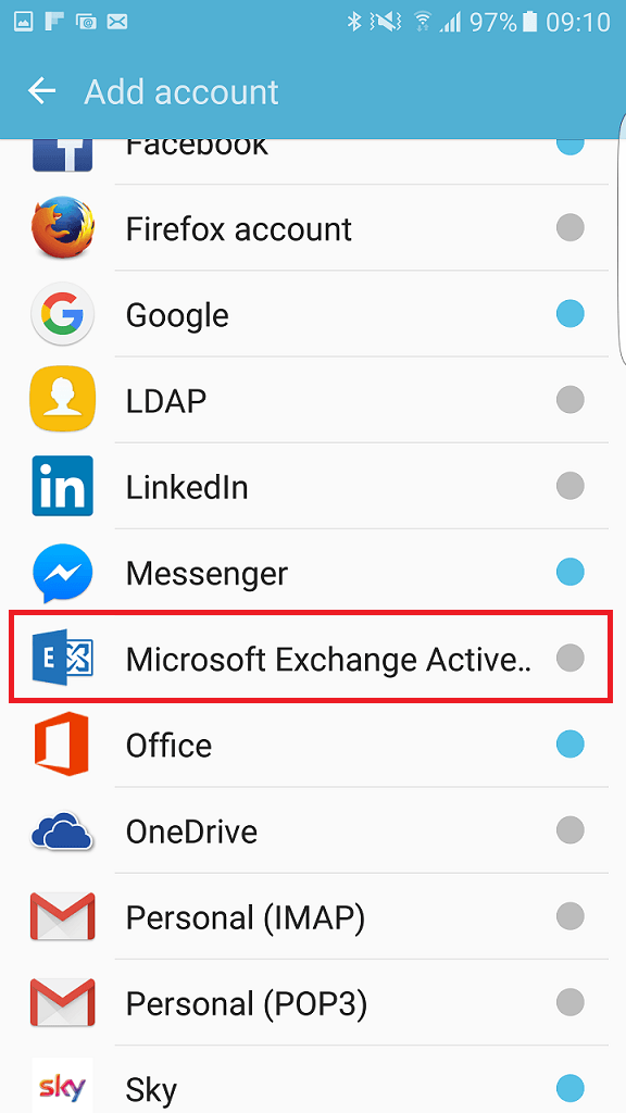 How to Setup a Microsoft Exchange Account on Android? - keysdirect.us