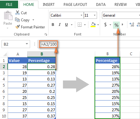 How to Show Percentage in Excel? - keysdirect.us