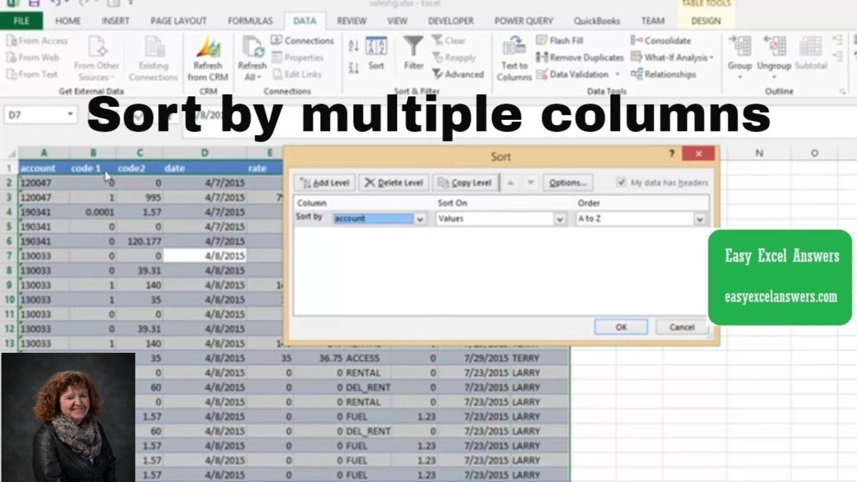 How to Sort by Multiple Columns in Excel? - keysdirect.us