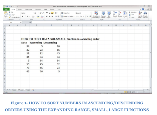 How to Sort Data in Ascending Order in Excel? - keysdirect.us