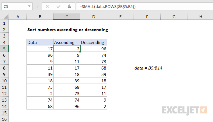 How to Sort in Ascending Order in Excel? - keysdirect.us