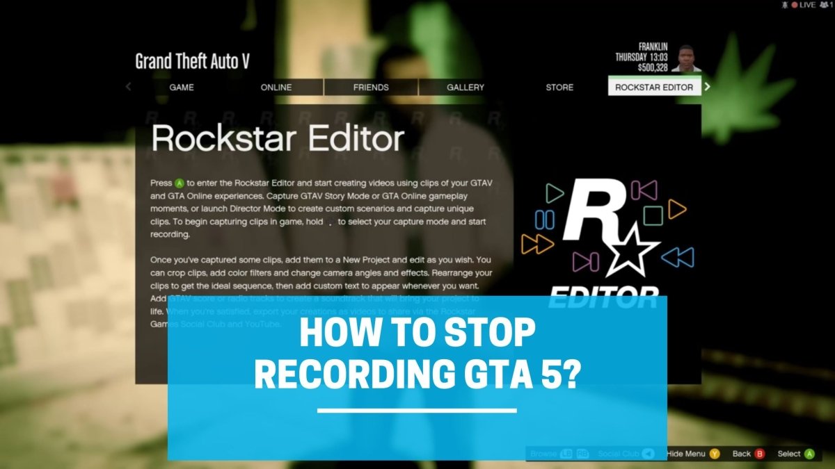 How to Stop Recording Gta 5 Xbox? - keysdirect.us