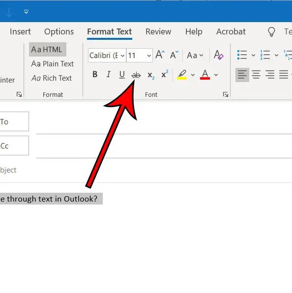 How to Strikethrough Text in Outlook? - keysdirect.us