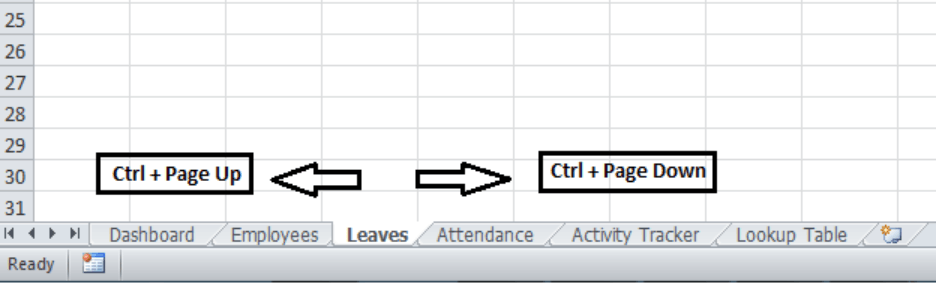 How to Switch Between Tabs in Excel? - keysdirect.us