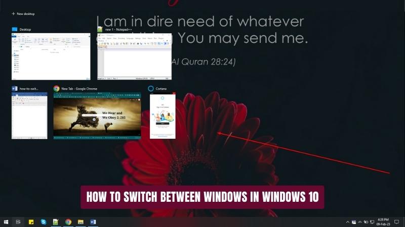 How To Switch Between Windows In Windows 10? - keysdirect.us