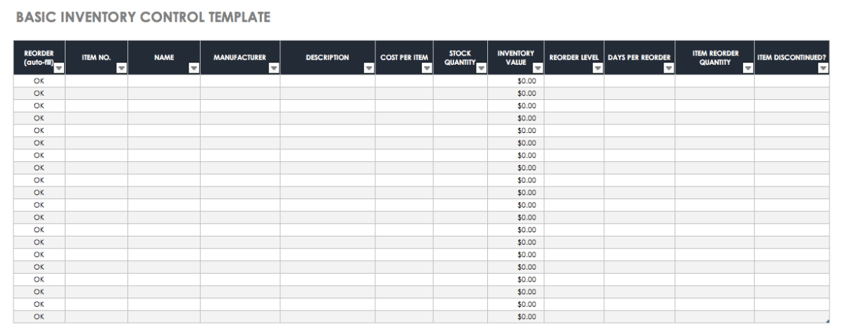 How to Track Inventory in Excel? - keysdirect.us