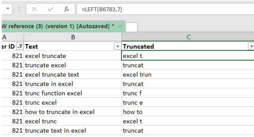 How to Truncate Text in Excel? - keysdirect.us