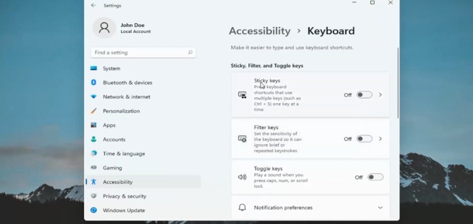 How to Turn Off Sticky Keys Windows 11 - keysdirect.us
