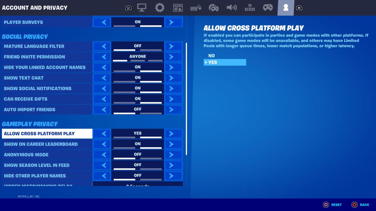 How to Turn on Cross Platform Fortnite Xbox Series X? - keysdirect.us