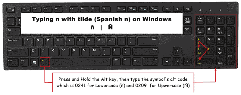 How to Type N With Tilde on Windows 10? - keysdirect.us