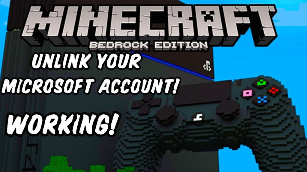 How to LINK PS4 or PS5 to Different Microsoft Account in Minecraft Bedrock  (Fast Method) 