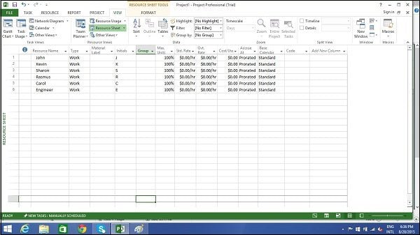 How To Use Resources In Microsoft Project? - keysdirect.us