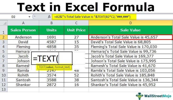 How to Use Text Formula in Excel? - keysdirect.us