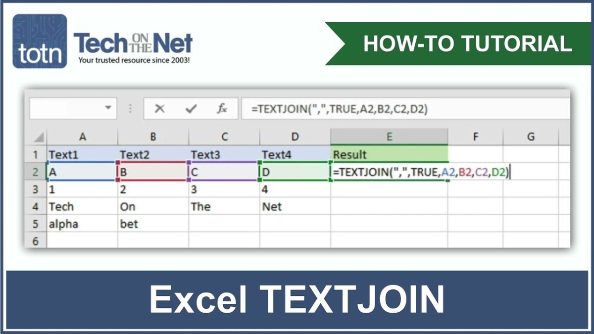 How to Use Textjoin in Excel? - keysdirect.us