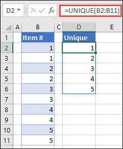 How to Use Unique Function in Excel? - keysdirect.us