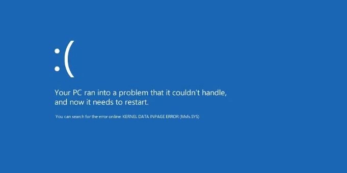 Kernel Data Inpage Error Windows 10 Fix? - keysdirect.us