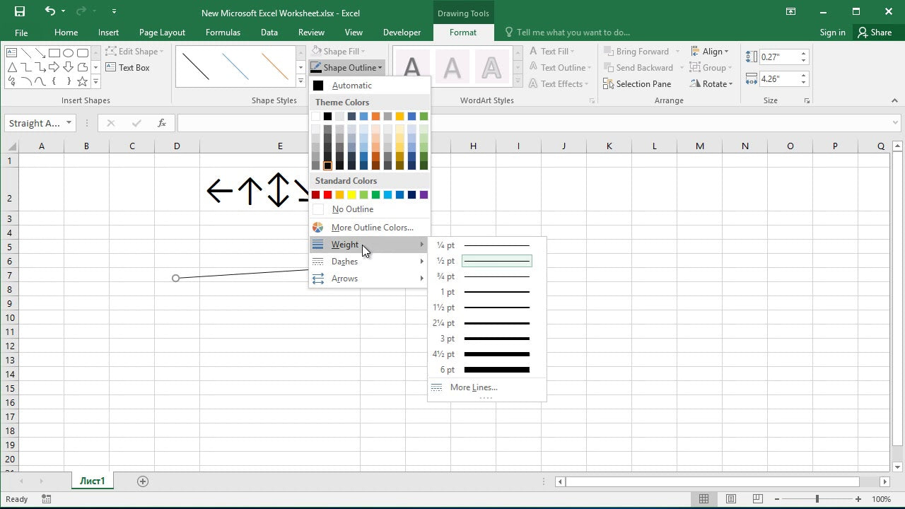 How to Draw Arrows in Excel?
