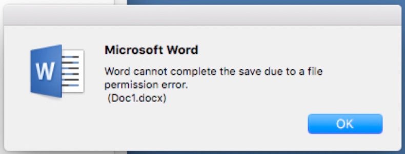 Microsoft Word File Permission Error? - keysdirect.us