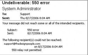 Outlook Error 550? - keysdirect.us