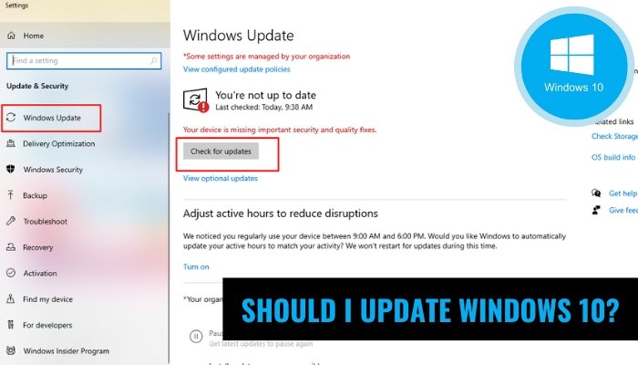 Should I Update Windows 10? - keysdirect.us