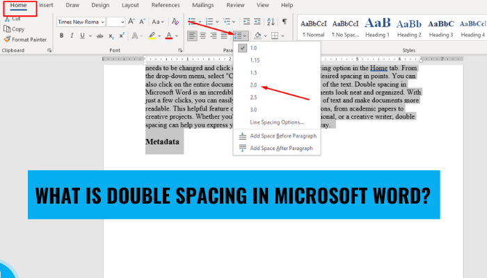 What is Double Spacing in Microsoft Word? - keysdirect.us