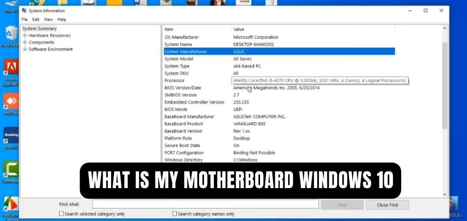 What is My Motherboard Windows 10? - keysdirect.us
