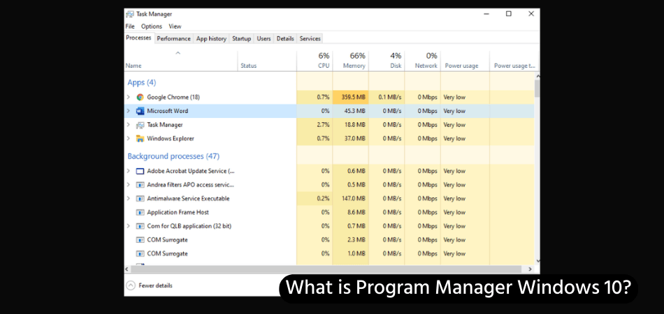 What is Program Manager Windows 10? - keysdirect.us