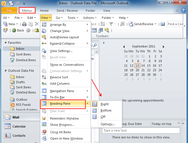What is Reading Pane in Outlook? - keysdirect.us