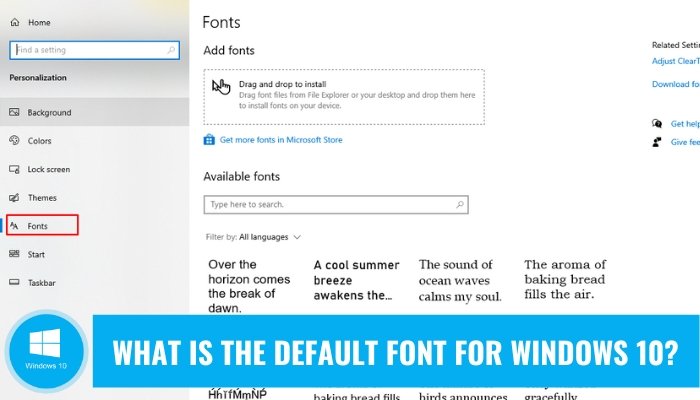 What is the Default Font for Windows 10? - keysdirect.us