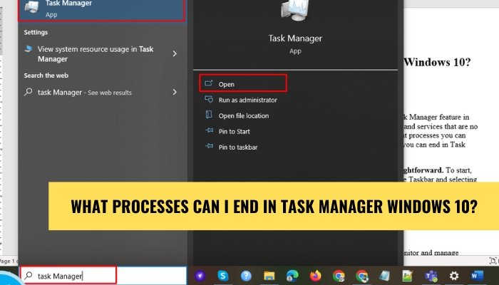 What Processes Can I End in Task Manager Windows 10? - keysdirect.us